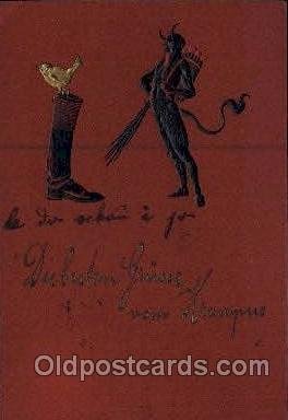 Krampus, Devil, 1909 very light wear close to grade 2