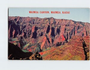 Postcard Waimea Canyon, Kauai, Waimea, Hawaii