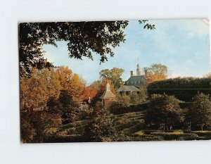 Postcard Holly Maze, Williamsburg, Virginia