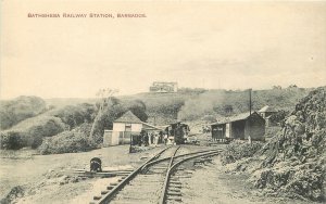 Postcard C-1910 Caribbean Bathsheba Railroad Station Barbados Advocate 23-5334