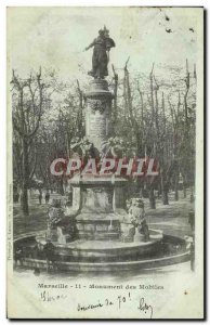Old Postcard Marseille Monument Mobilles