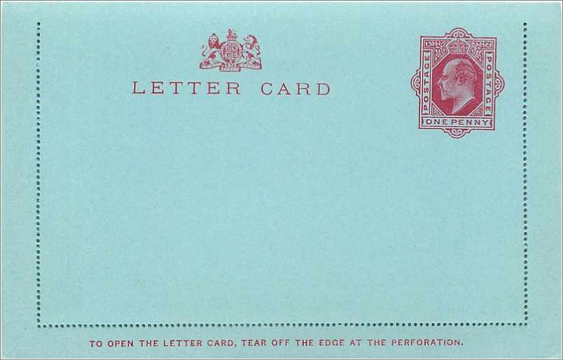 Entier Postal Stationery Postal Britain Great Britain 1p