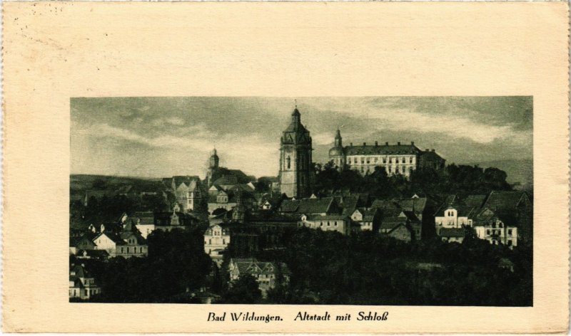 CPA AK Bad Wildungen- Altstadt mit Schloss GERMANY (1024711)