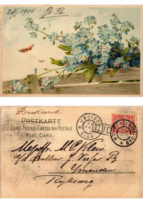 CPA AK Blumen am Zaun Meissner & Buch Litho Serie 1207 (730505)