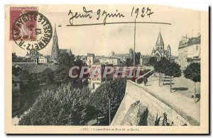Old Postcard Metz Middle Bridge and Street Guard