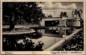 1938 WWII DEBRECZEN HUNGARY NAGYERDEI BOATS LITHOGRAPHIC POSTCARD 26-208