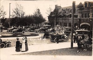 J65/ Moose Jaw Sask Canada RPPC Postcard c1910 Shriners Railroad Depot 188