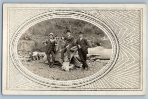 1910 Deaf Photographer Driftwood Union Washington WA RPPC Photo Antique Postcard