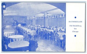 c1950's Rathskeller Old Heidelberg Inn Chicago Illinois IL Postcard