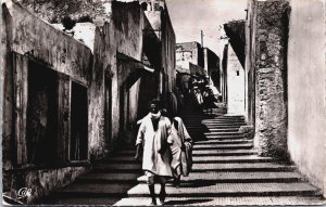 Tunisia Sousse Rue de la Kasbah Vintage RPPC C119