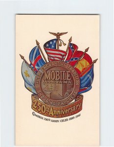 Postcard 250th Anniversary, Mobile, Alabama