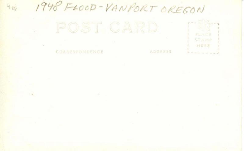 OR - Vanport. Flood of 1948, Destruction  *RPPC