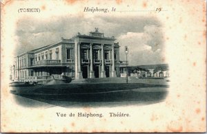 Vietnam Cochinchina Tonkin Haiphong Theatre Postcard C105