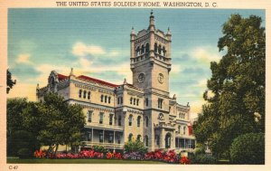 Vintage Postcard The United States Soldiers Home Washington D.C. Scott Building