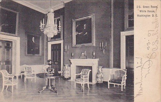 2D Green Room White House Washington D C 1907