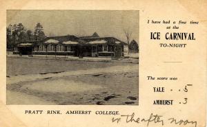 MA - Amherst. Amherst College, Pratt Rink. Ice Carnival, 1909