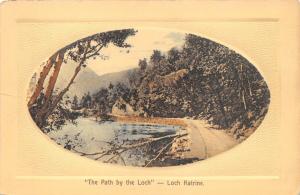 LOCH KATRINE SCOTLAND UK THE PATH BY THE LOCH~HILLS ELITE OVAL PHOTO POSTCARD