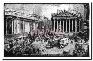 Postcard Old Bank Poyal Exchange London