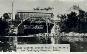 Reproduction - Covered Bridge in Hampden, Maine