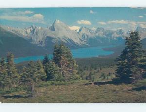 Pre-1980 LAKE SCENE Jasper Alberta AB F3870