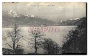 Old Postcard Lake Annecy seen from the Puya