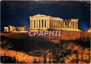 Postcard Modern Athens Acropolis of enlightened