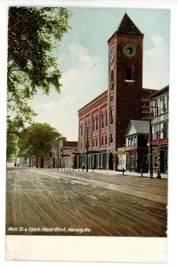 ME - Norway. Main Street and Opera House Block Circa 1900