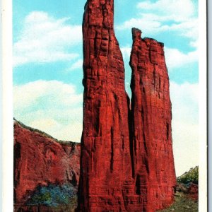 c1910s Chinle Ariz Canyon de Chelley Rock Formation Spire Monument PC Teich A219