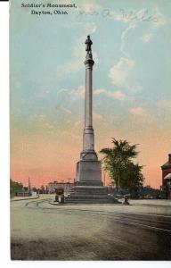 US    PC2019 SOLDIER'S MONUMENT, DAYTON, OHIO