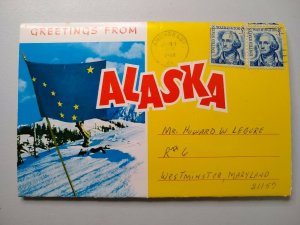 M-7757 Folder Greetings from Alaska