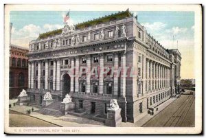 Postcard Old US Custom House New York City