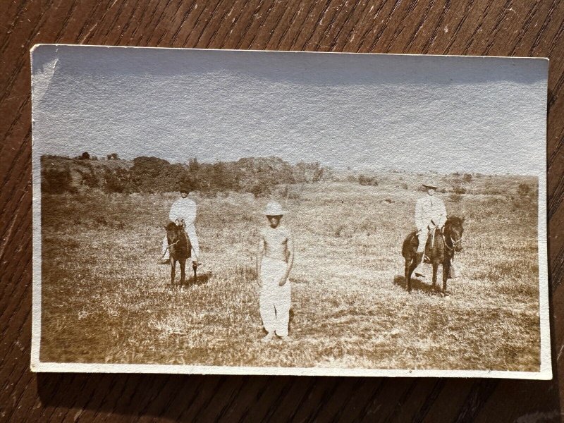 RPPC-EARLY Antique REAL PHOTO Postcard Scene In Philippines