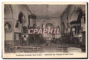 Old Postcard Tomb of the Holy Cure of Ars Interior of the Church of Ars Ain