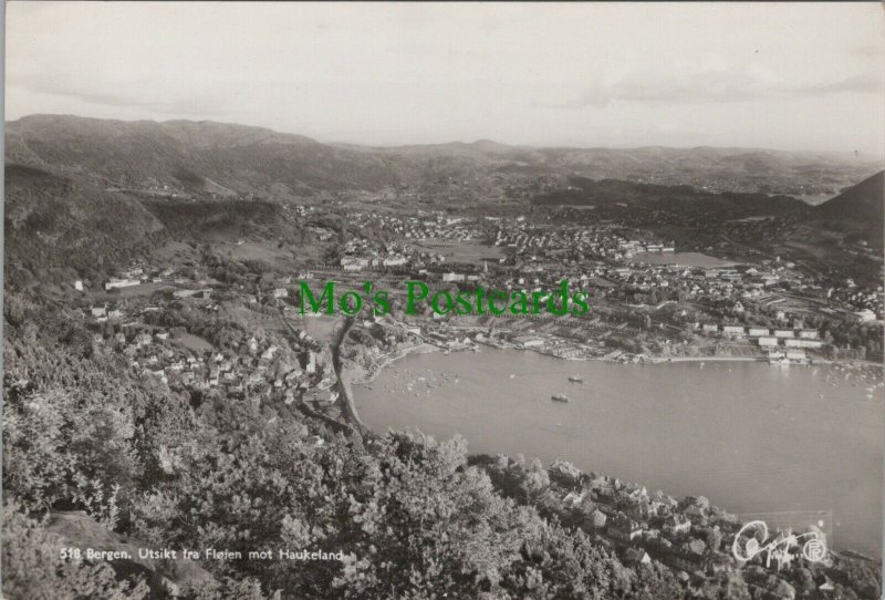 Norway Postcard - Bergen - Utsikt Fra Floien Mot Haukeland   RR11038