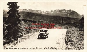 Canada, British Columbia, Alcan Highway, RPPC, Alcan Highway, WIB Photo