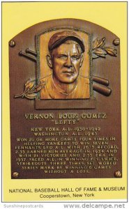 Vernon Louis Lefty Gomez National Baseball Hall Of Fame & Museum  Coopers...