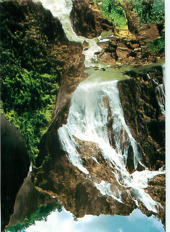 Cairns North Queensland Barron Falls Waterfalls Green Pond Alg  Postcard  # 6990