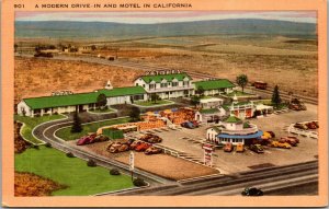 Vtg Patmars Modern Drive In And Motel Los Angeles County El Segundo CA Postcard