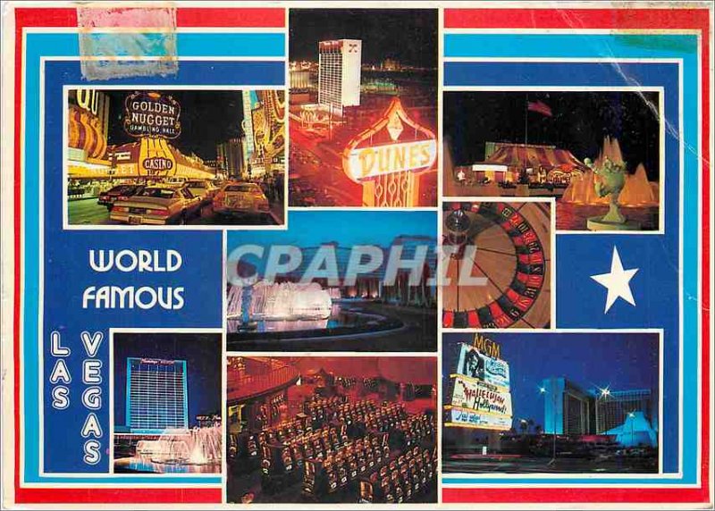 Postcard Modern World Famous Las Vegas