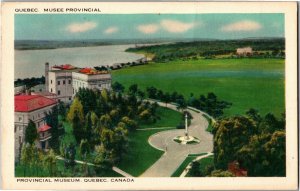 Aerial View, Provincial Museum, Quebec c1956 Vintage Postcard I34