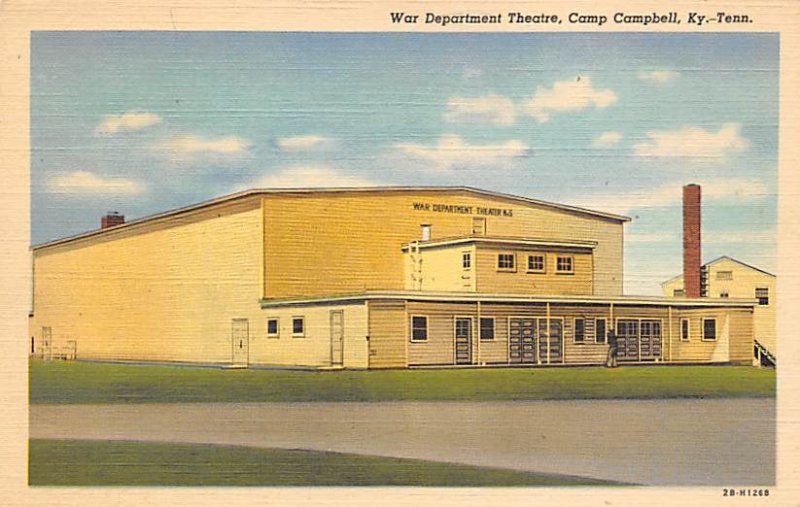 Camp Campbell, KY-TN USA War Department Theatre Military Camp Unused 
