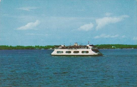 M V Champlain Passenger Ferry On Lake Champlain