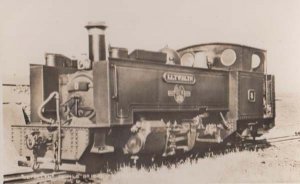 Llywelyn Train at Devils Bridge Antique Welsh Railway Real Photo Postcard