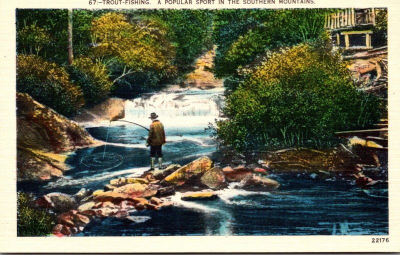 Fishing Trout Fishing A Popular Sport In The Southern Mountains