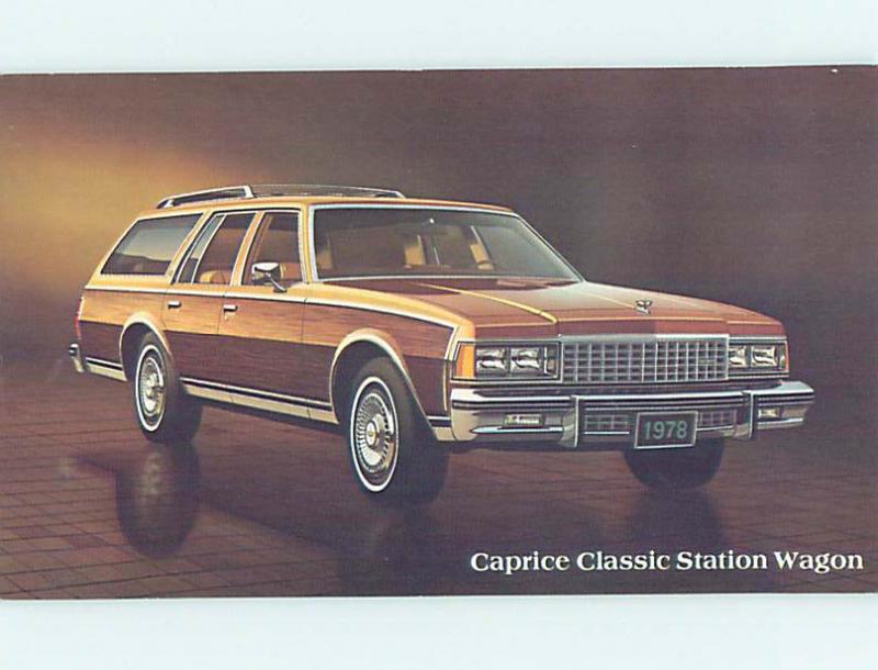 unused 1978 car dealer postcard chevrolet caprice classic station wagon o8195 14 hippostcard unused 1978 car dealer postcard