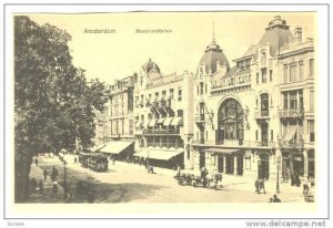 Rembrandtplein, Trolley, Showing Rembrant Theatre, Amsterdam (North Holland),...