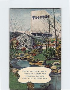 Postcard Typical American Farm At Firestone Factory And Exhibition Bldg., N. Y.