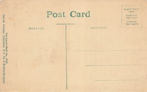 LENOIR NC NORTH CAROLINA~NEW BUSINESS BLOCK~TROUCHE TINTED PHOTO POSTCARD