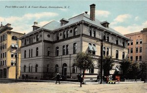 J54/ Greensboro North Carolina Postcard c1915 Post Office U.S. Court House 66