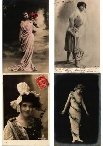 THEATRE STARS, LADIES, GLAMOUR REAL PHOTO 181 Vintage Postcards (L2527)